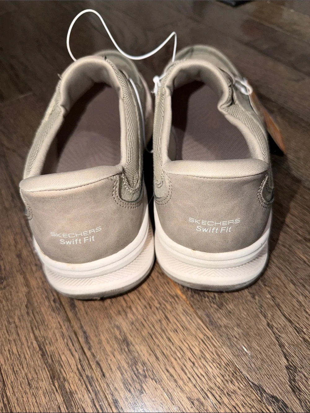 Skechers Hands Free Slip-ins Memory Foam Canvas Boat Shoes Taupe NWT size 10